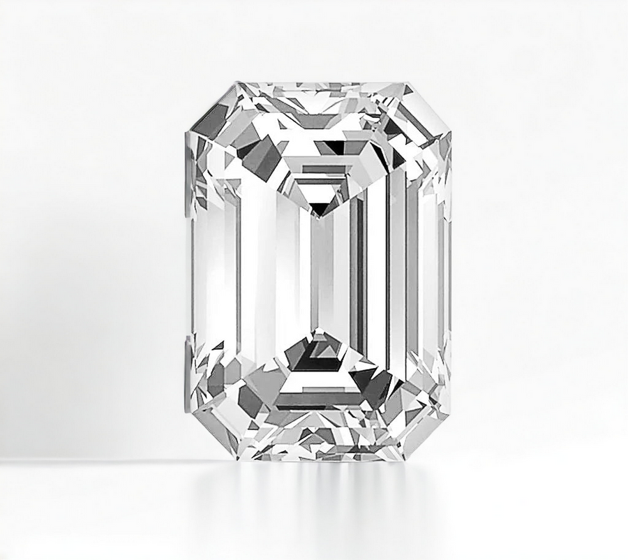 1.00 Carat GIA Certified SI2, Color G, Emerald Cut Natural Diamond.