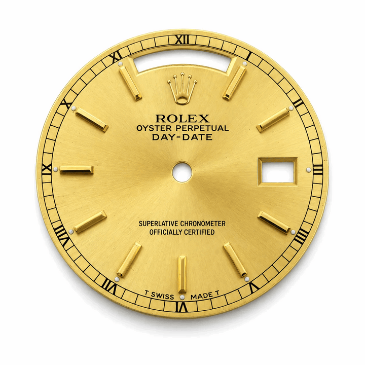 Original Rolex 36mm Day-Date Champagne Stick Dial. (Ref. 18038 / 18238 / 118238)