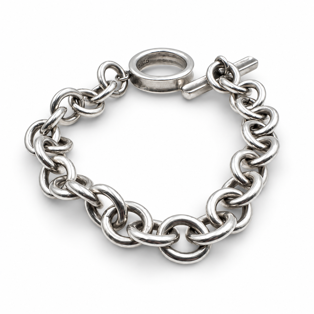 Tiffany & Co. Sterling Silver 6.50" Toggle Bracelet. (Pre-Owned)