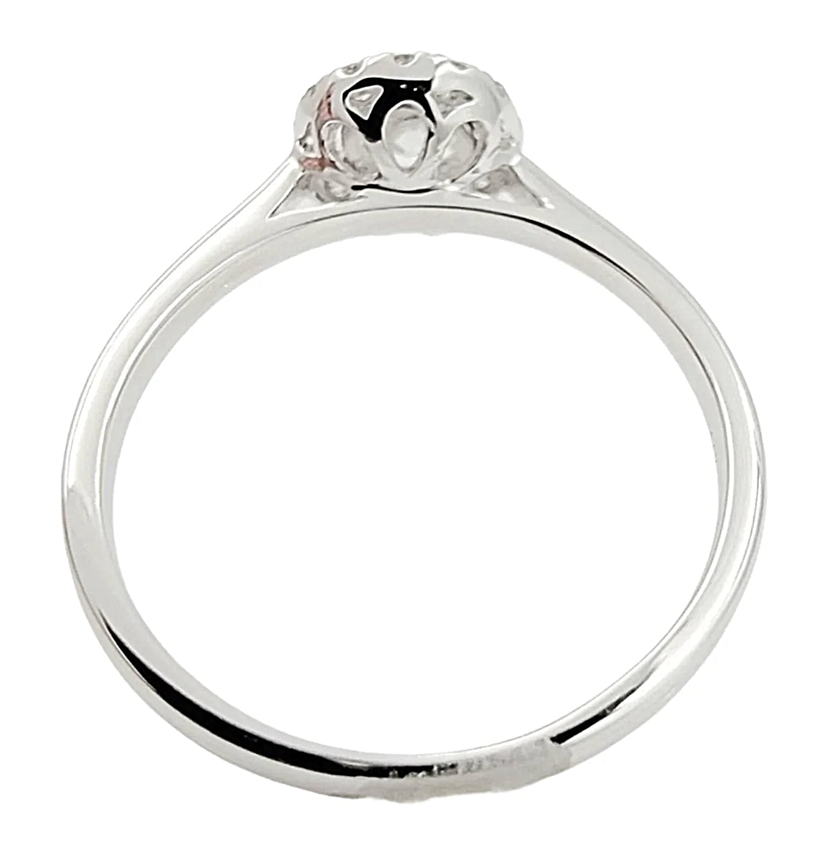 14K Diamond Solitaire Engagement Ring with Halo.