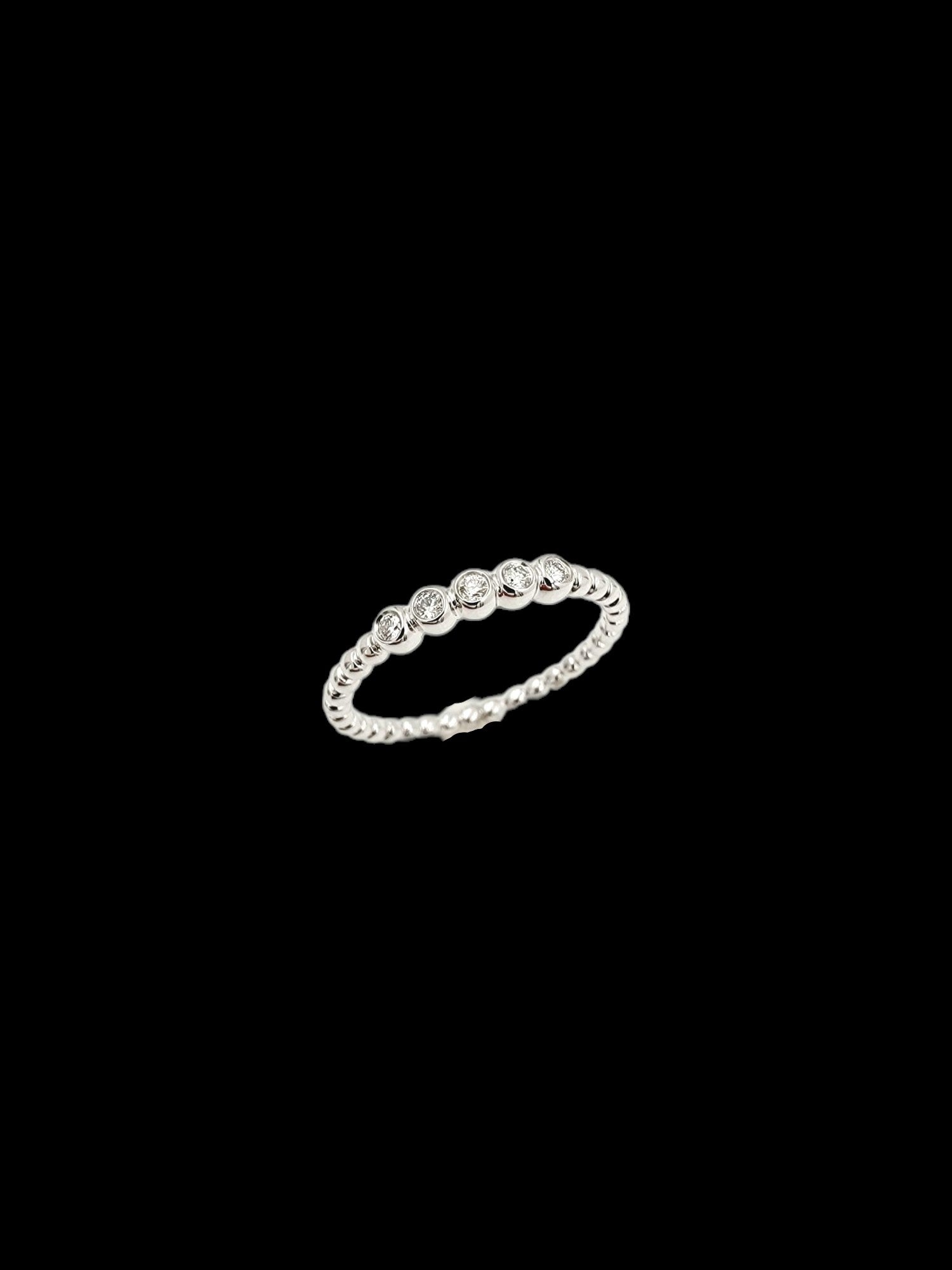 18k white gold Diamond engagement band