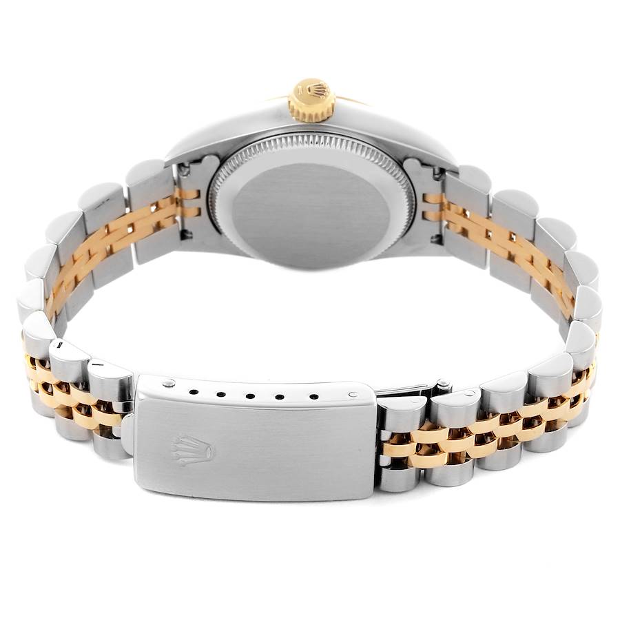 *1997 Ladies Rolex 26mm Datejust Two Tone 18K Yellow Gold / Stainless Steel Watch with Champagne Diamond Dial and Fluted Bezel. (Pre-Owned 67193)