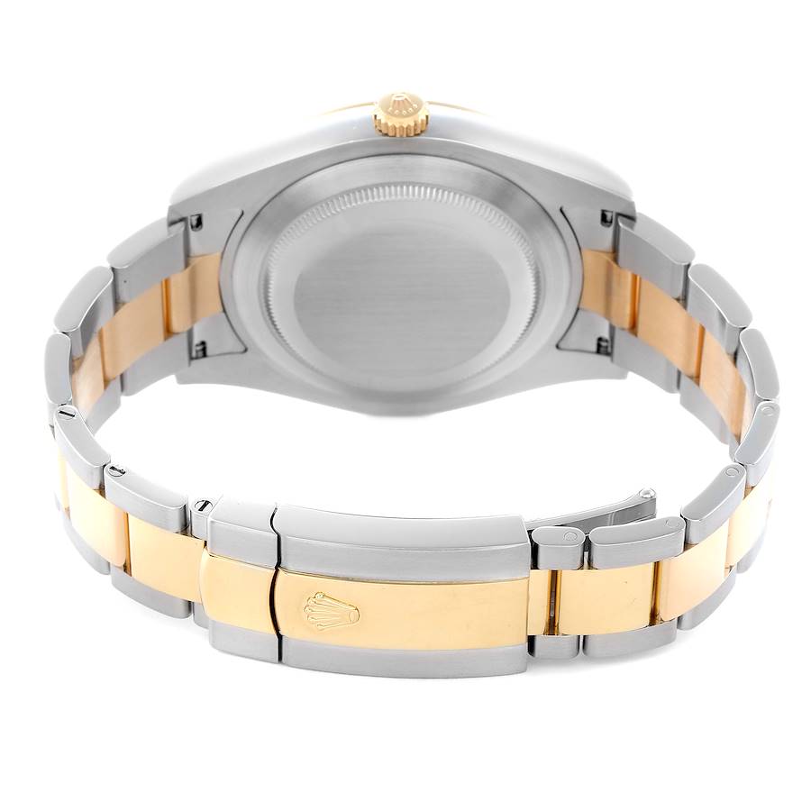 2012 Men's Rolex 41mm DateJust Two Tone 18K Yellow Gold / Stainless Steel Watch with Champagne Dial and Fluted Bezel. (Pre-Owned 116333)