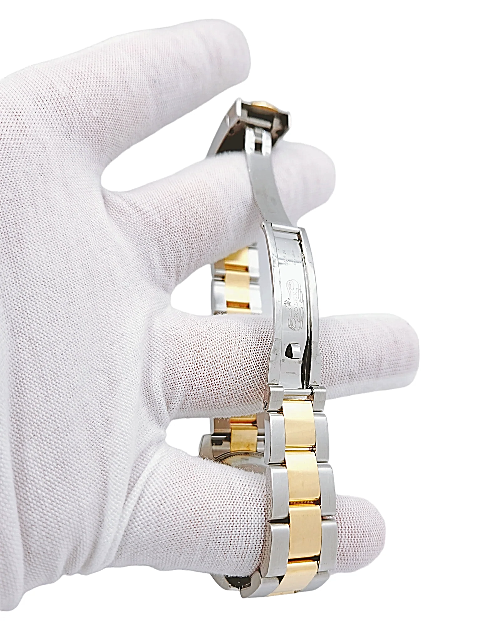 2018 Ladies Rolex DateJust 31mm Midsize Two Tone 18K Yellow Gold / Stainless Steel Watch with Mother of Pearl Diamond Dial and Diamond Bezel. (Pre-Owned 178383)