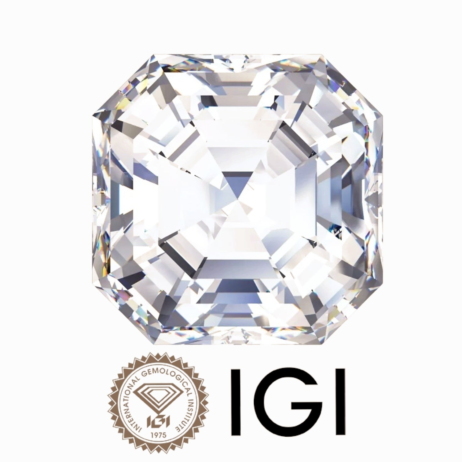 2.33 Carat Asscher Wholesale IGI Certified Lab Grown Loose Diamond. (Clarity SI1 / F Color)