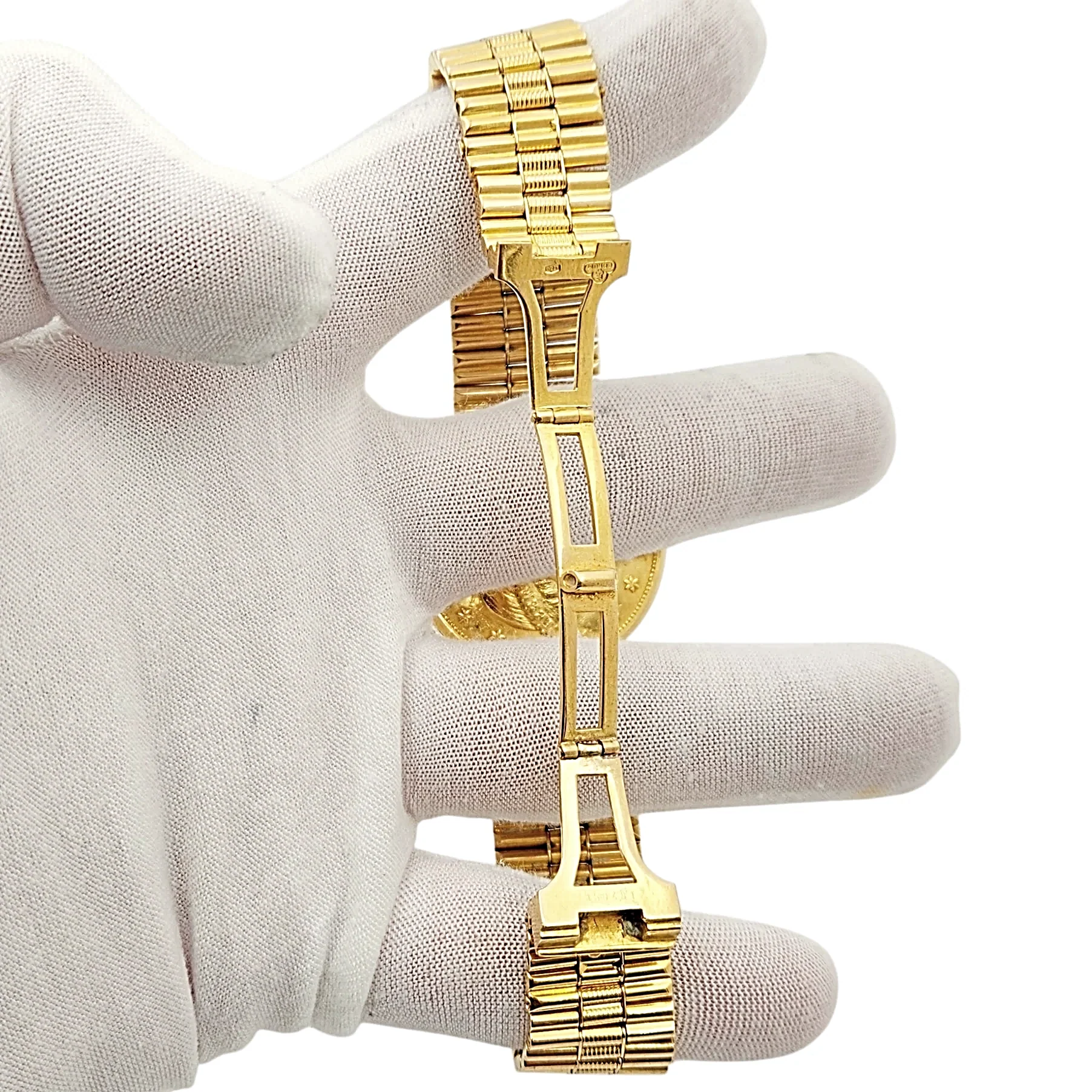 Corum 35mm American Twenty Dollars Double Eagle 22K Yellow Gold Coin Watch with 18K Yellow Gold Band and Bezel. (Pre-Owned 1893)