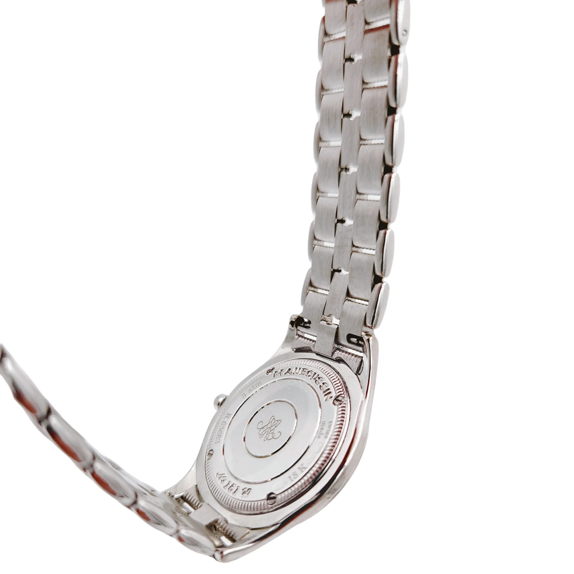 Ladies Mauboussin 26mm - 18K White Gold Watch With Mother of Peal Dial and Diamond Bezel. (Pre-Owned 63683)