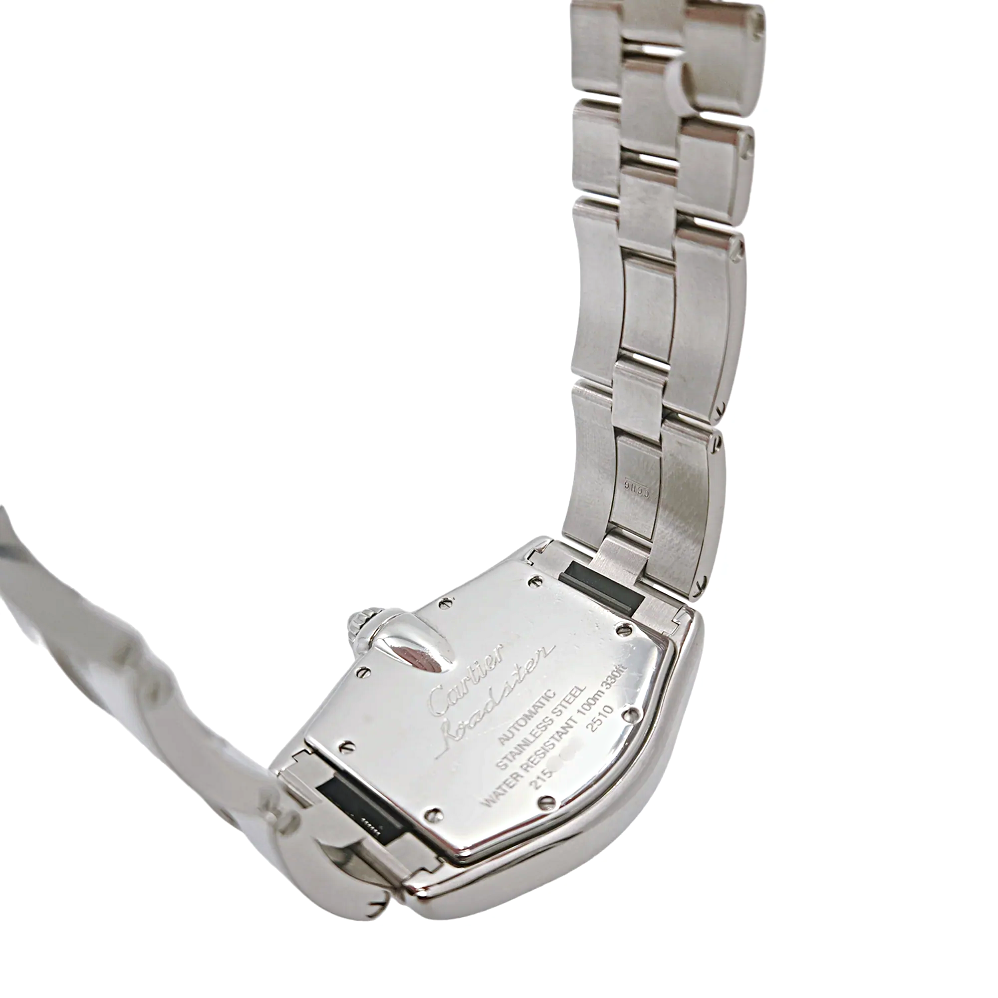 Men's Cartier 38mm x 43mm Roadster Automatic Watch with Black Vegas Roulette Dial. (Pre-Owned 2510)