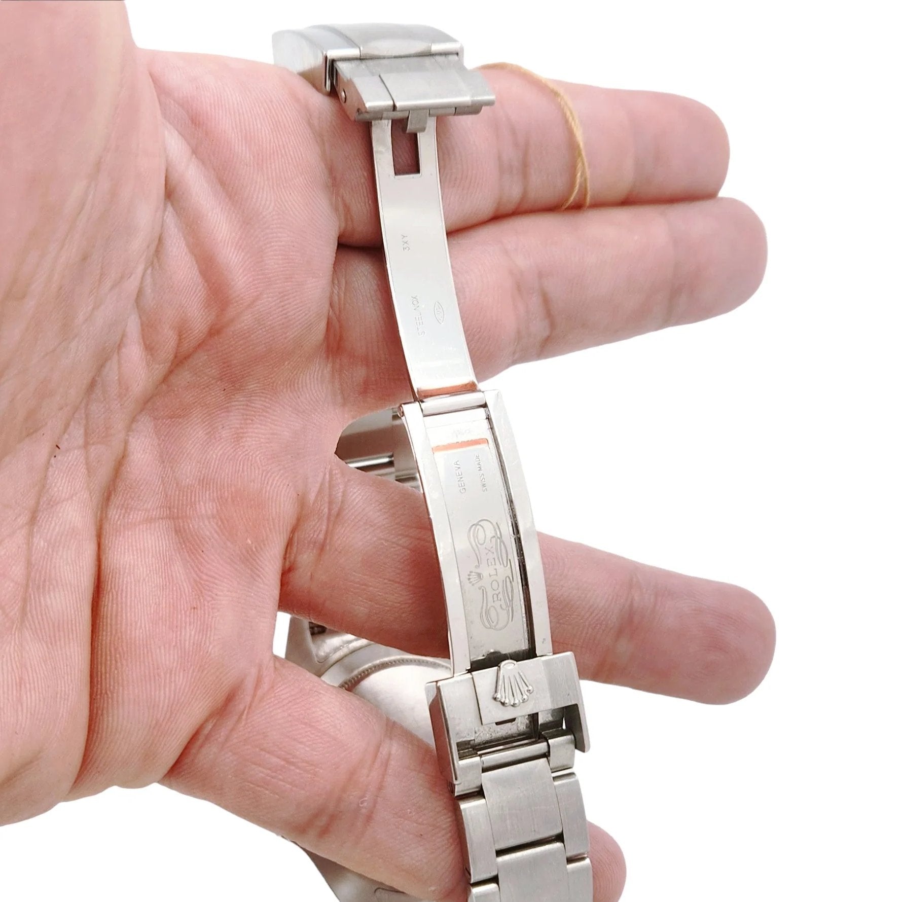 Men's Rolex 42mm Explorer II Stainless Steel Watch with Oyster Band and White Dial. (Pre-Owned 216570)