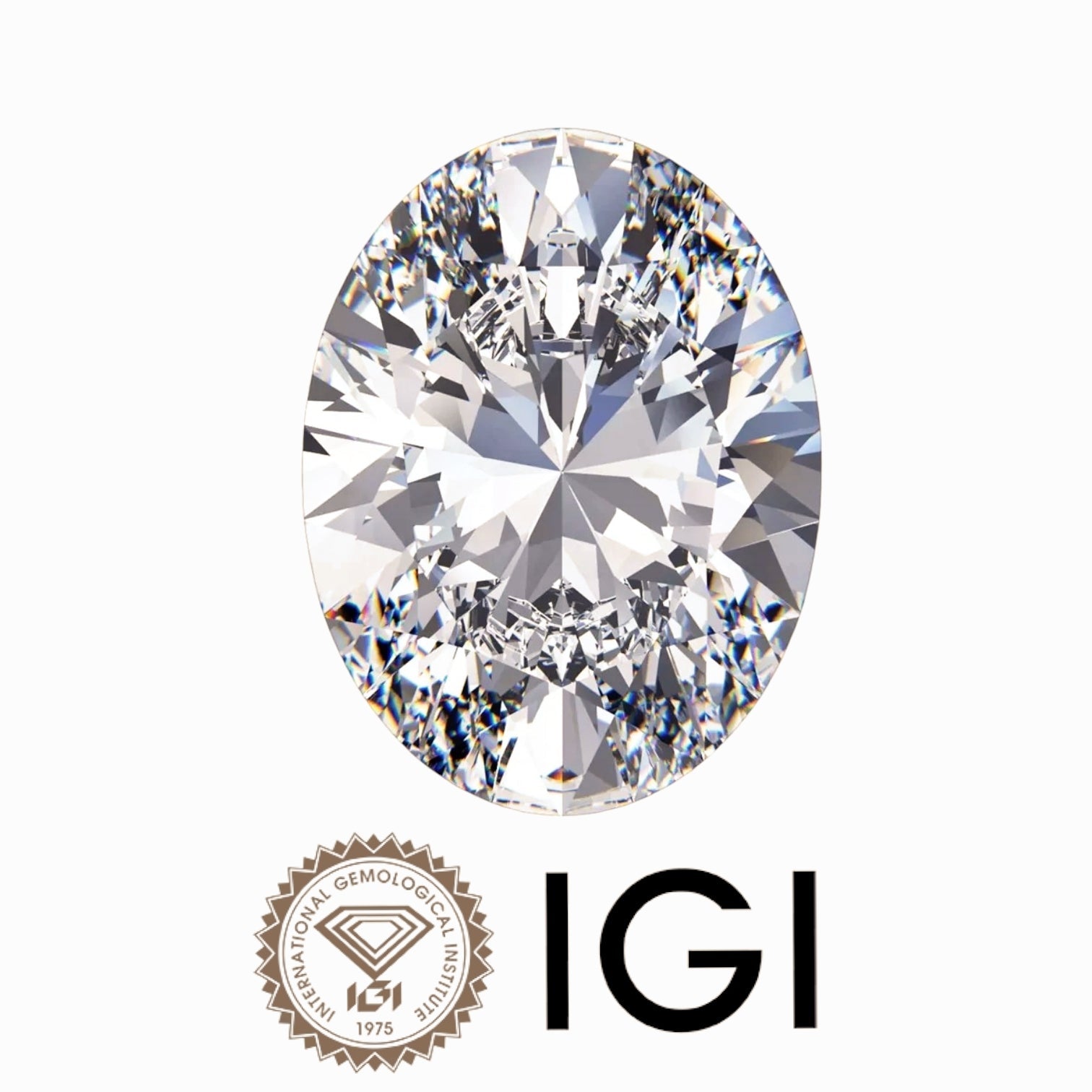 1.06 Carat Oval Wholesale IGI Certified Lab Grown Loose Diamond. (Clarity VVS2 / E Color)