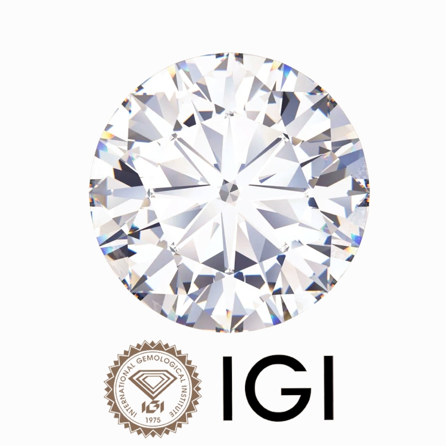 1.61 Carat Round Wholesale IGI Certified Lab Grown Loose Diamond. (Clarity VVS2 / E Color)