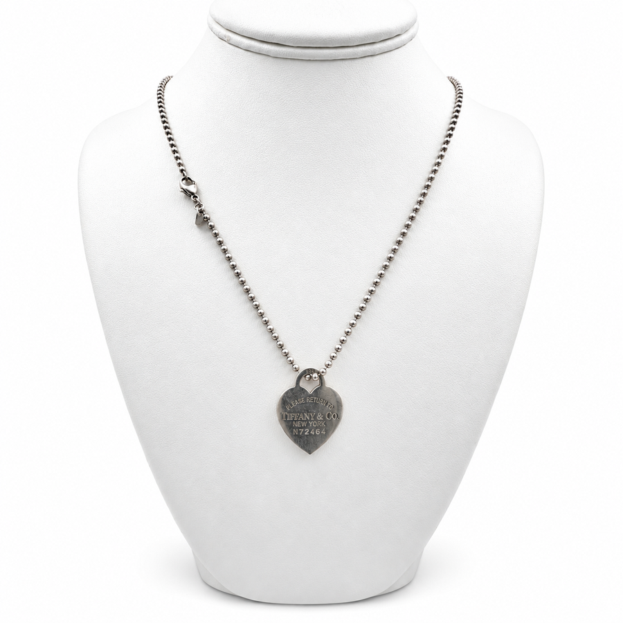 Tiffany & Co. Return To Tiffany Pendant Sterling Silver with 32" Necklace. (Pre-Owned)