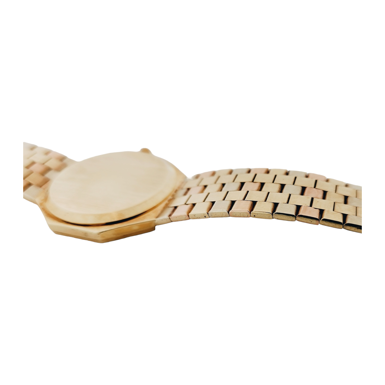 Unisex Geneve 32mm Vintage 14K Yellow Gold Watch with Gold Dial and Fluted Bezel. (Pre-Owned)