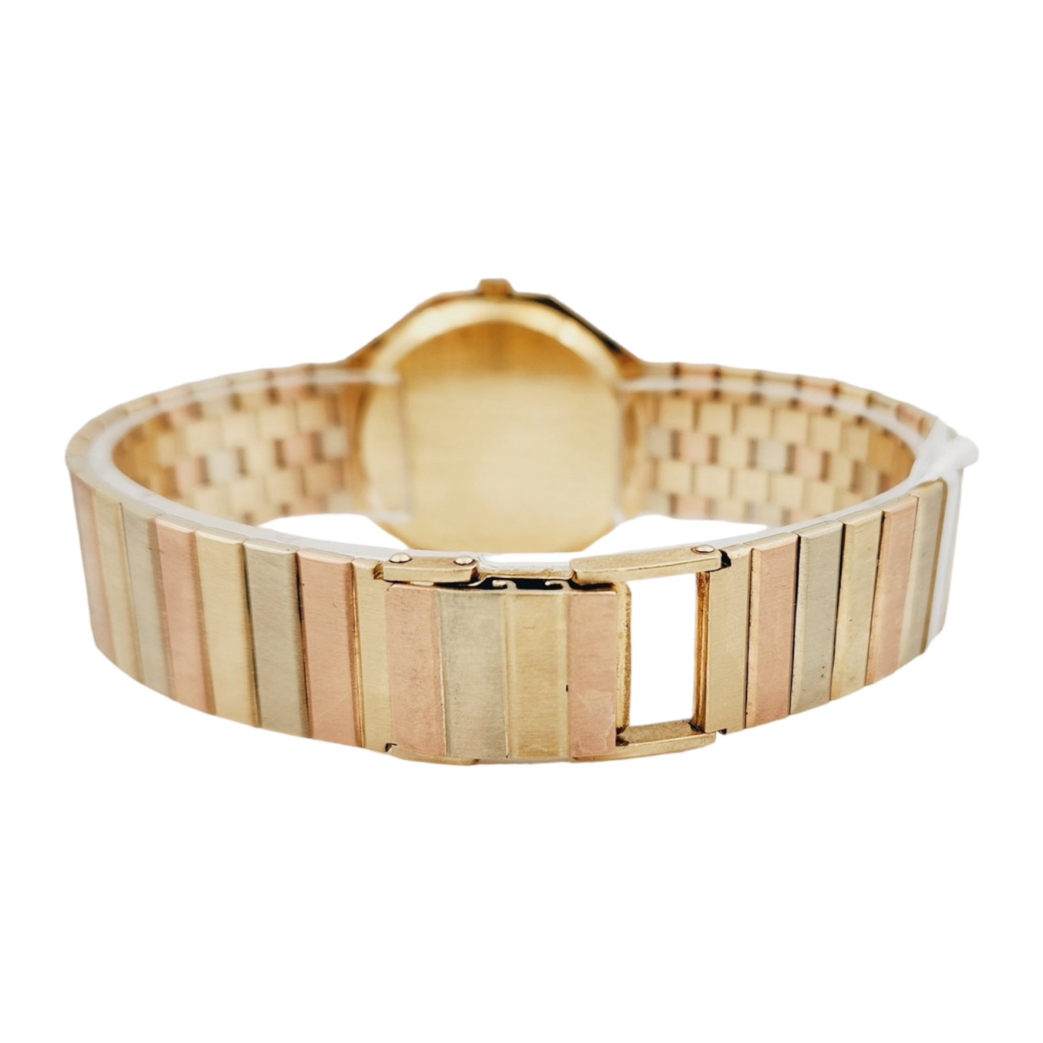 Unisex Geneve 32mm Vintage 14K Yellow Gold Watch with Gold Dial and Fluted Bezel. (Pre-Owned)