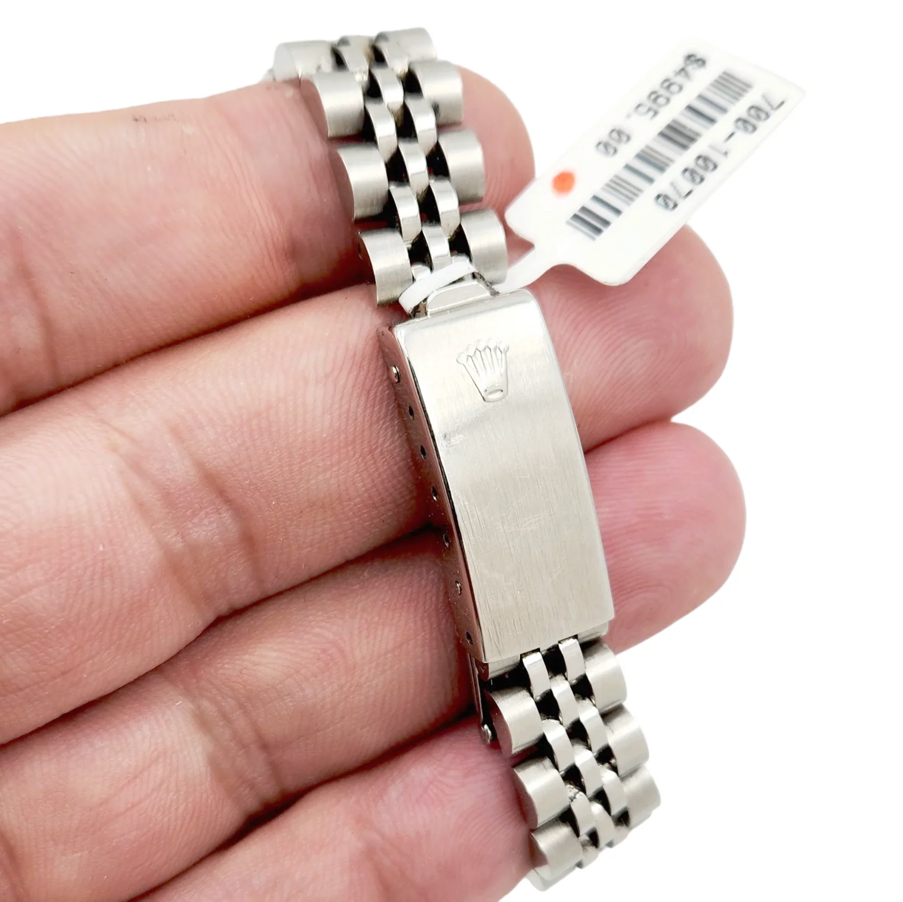 Ladies Rolex 26mm DateJust Stainless Steel Watch with Silver Tapestry Dial and Fluted Bezel. (Pre-Owned 69174)