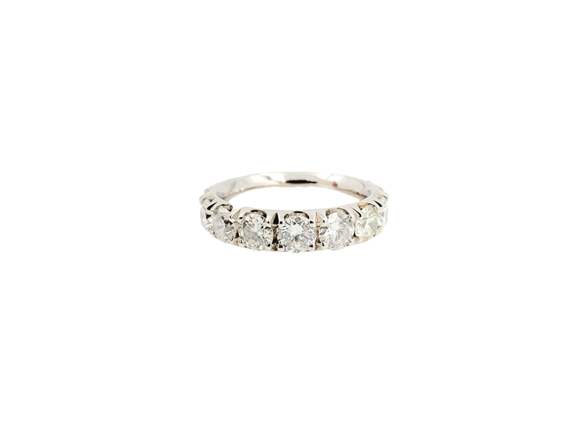 14k White Gold Diamond Eternity Band