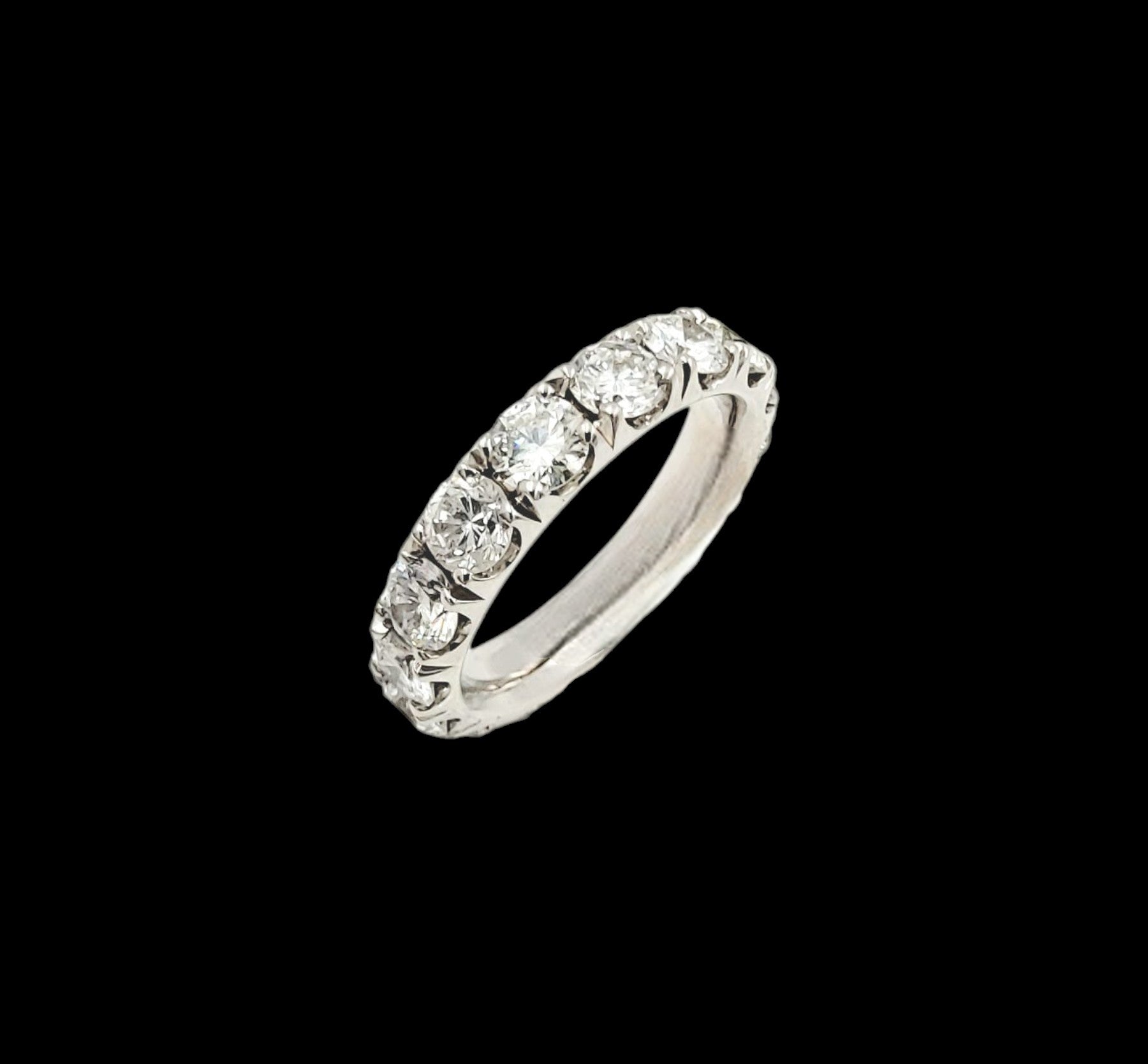 14k White Gold Diamond Eternity Band