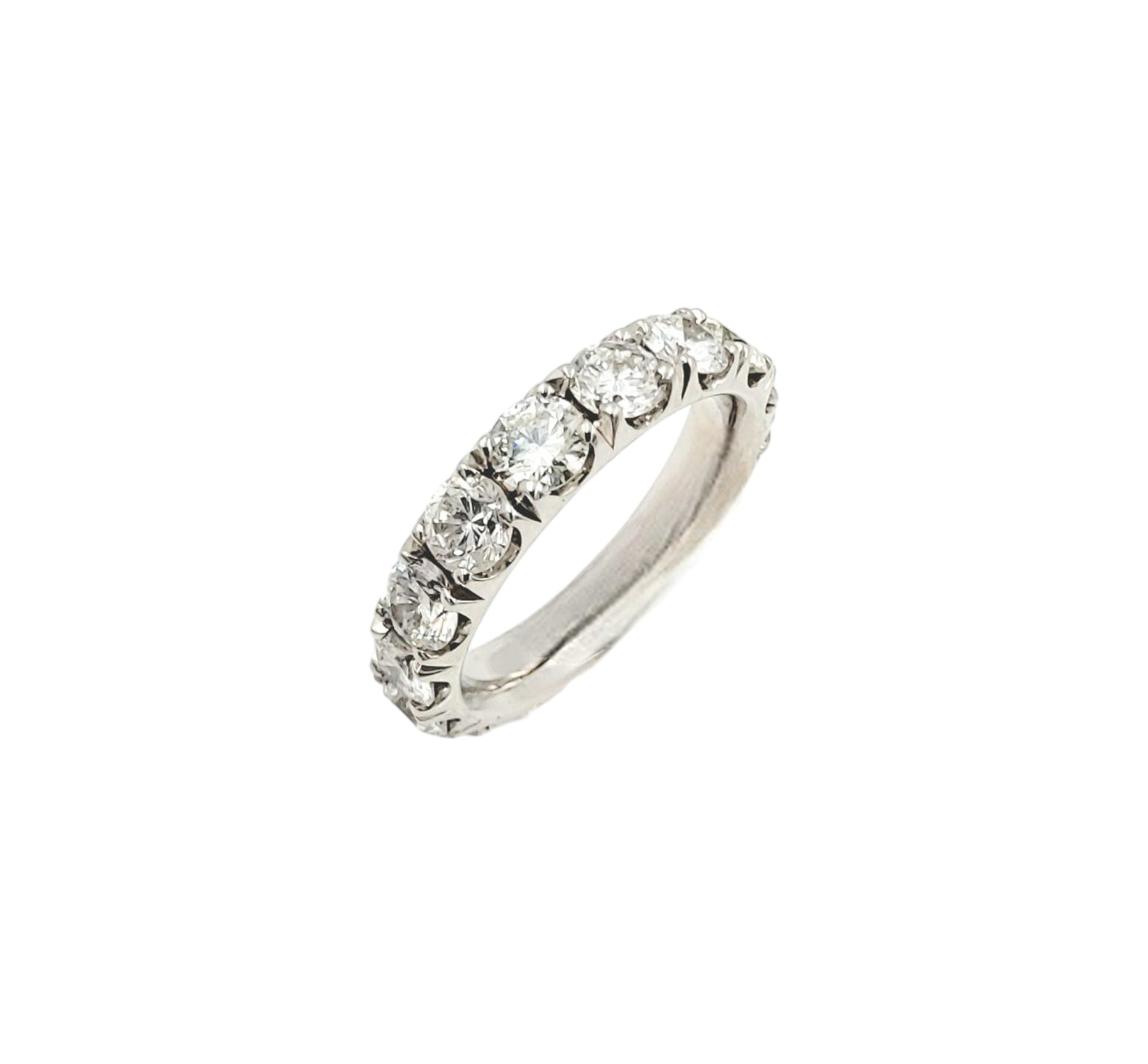 14k White Gold Diamond Eternity Band