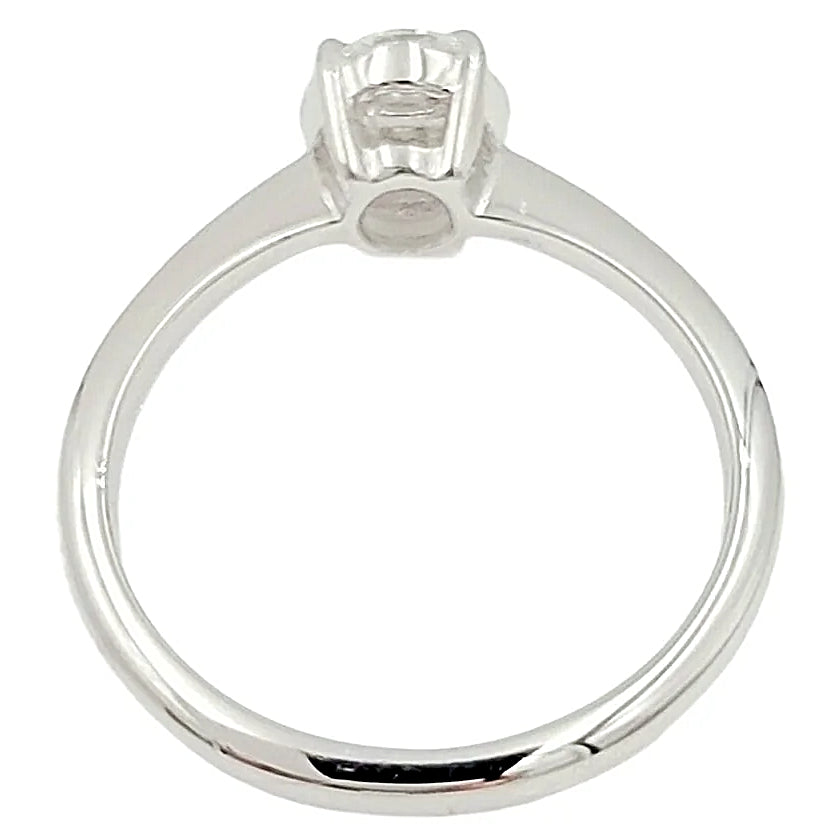 18K White Gold Diamond Engagement Ring.