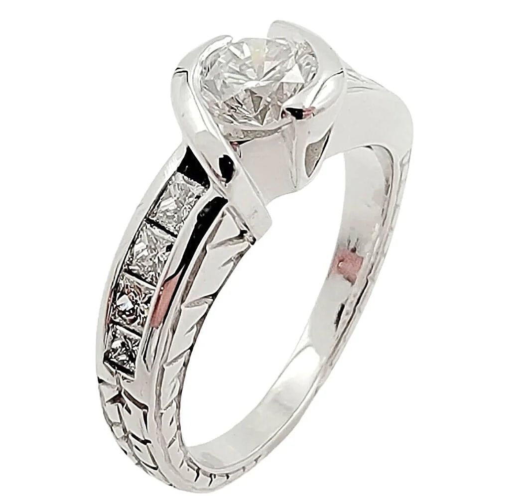 14K White Gold Lady's Statement Ring.