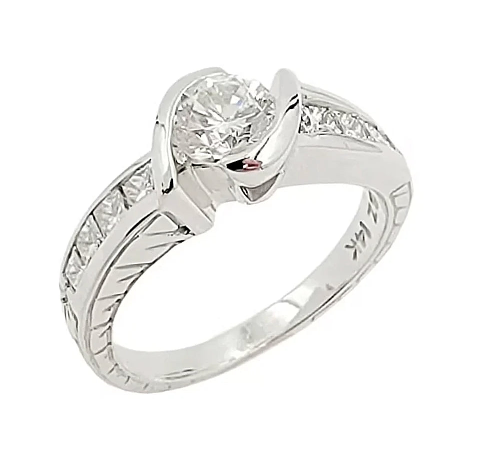 14K White Gold Lady's Statement Ring.