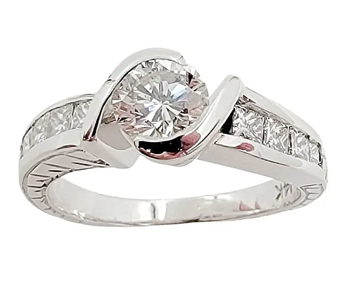 14K White Gold Lady's Statement Ring.