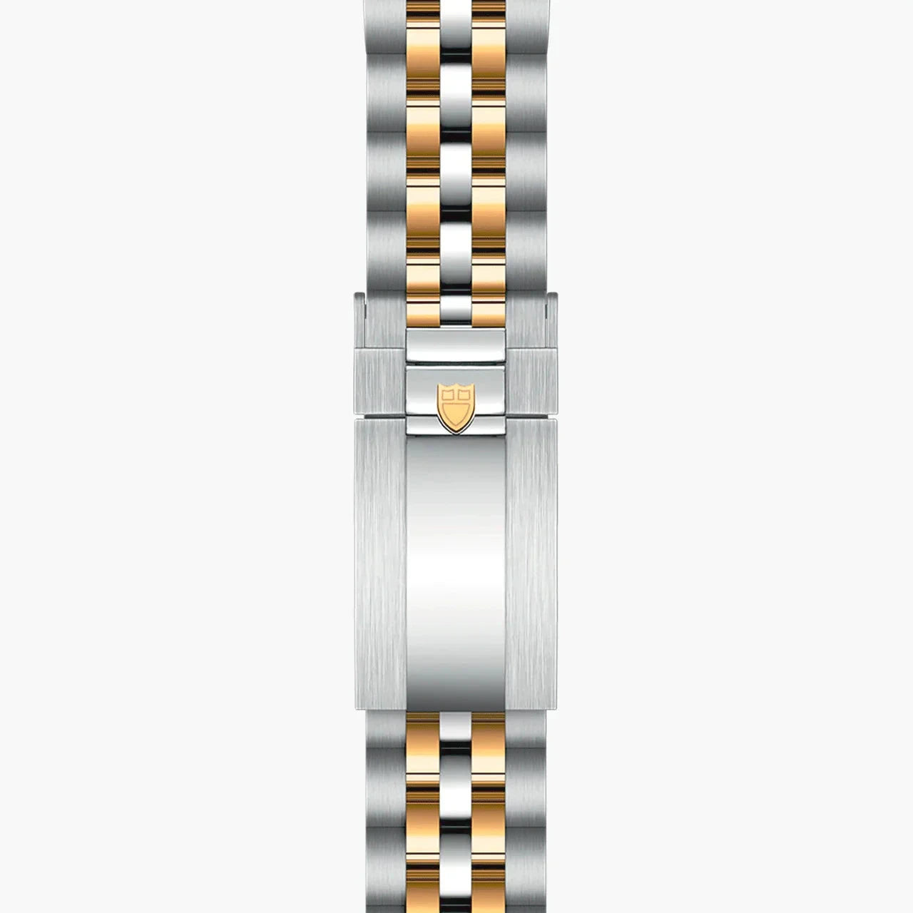 Ladies Tudor Black Bay 32mm Automatic 18K Yellow Gold / Stainless Steel Watch with Black Dial. (Pre-Owned M79583)
