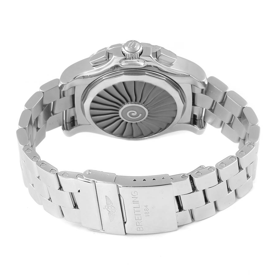 Men's Breitling 44mm GMT Airwolf Stainless Steel Watch with Grey Chronometre Dial. (Pre-Owned A78363)