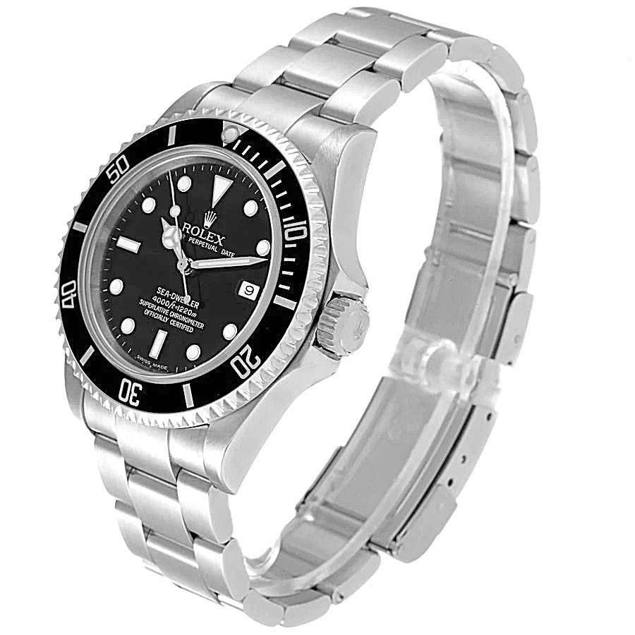 Men's Rolex 40mm Seadweller Oyster Perpetual Stainless Steel Wristwatch w/ Black Dial & Black Bezel. (Pre-Owned 16600)