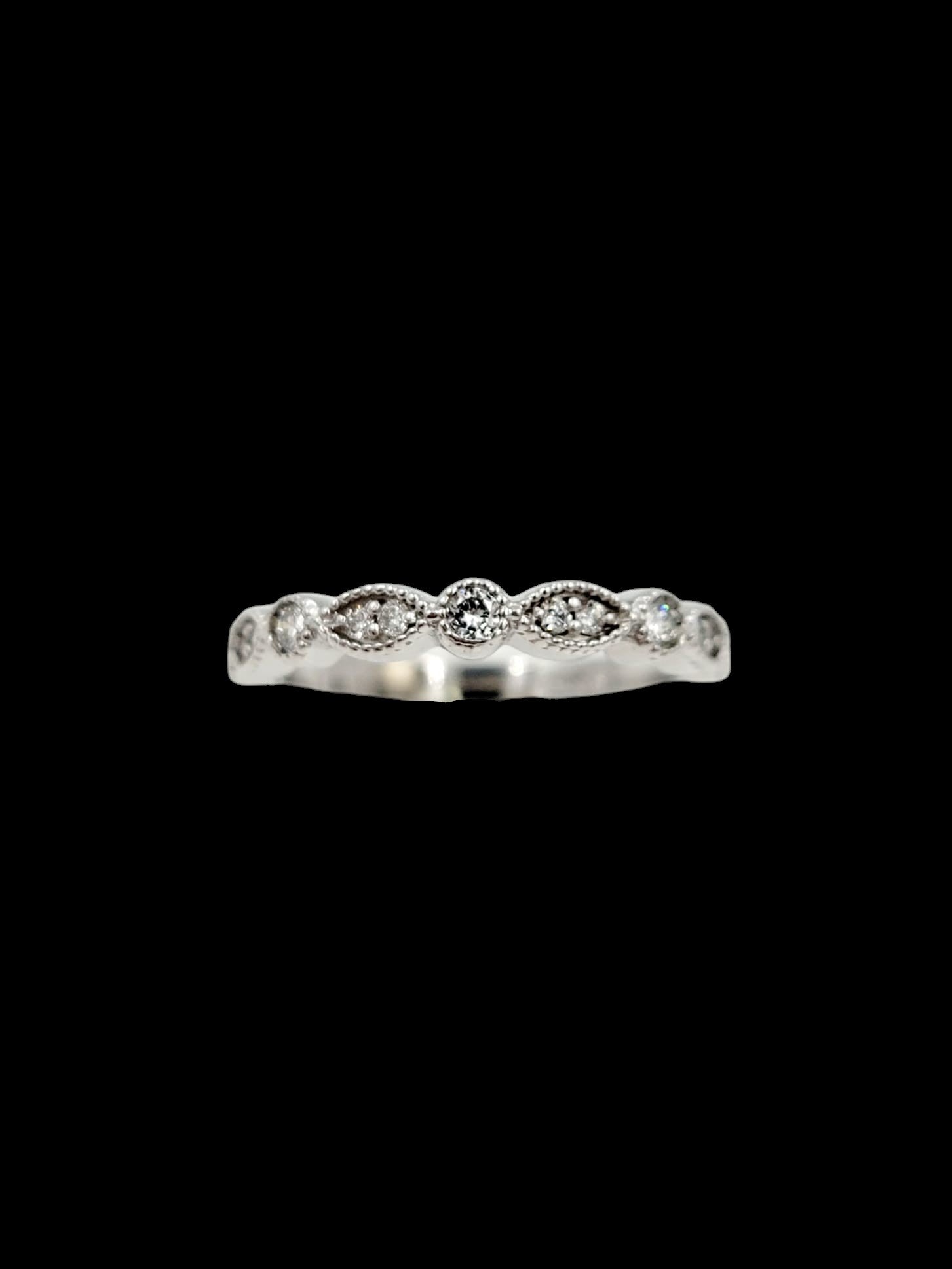 14k Diamond Engagement Band