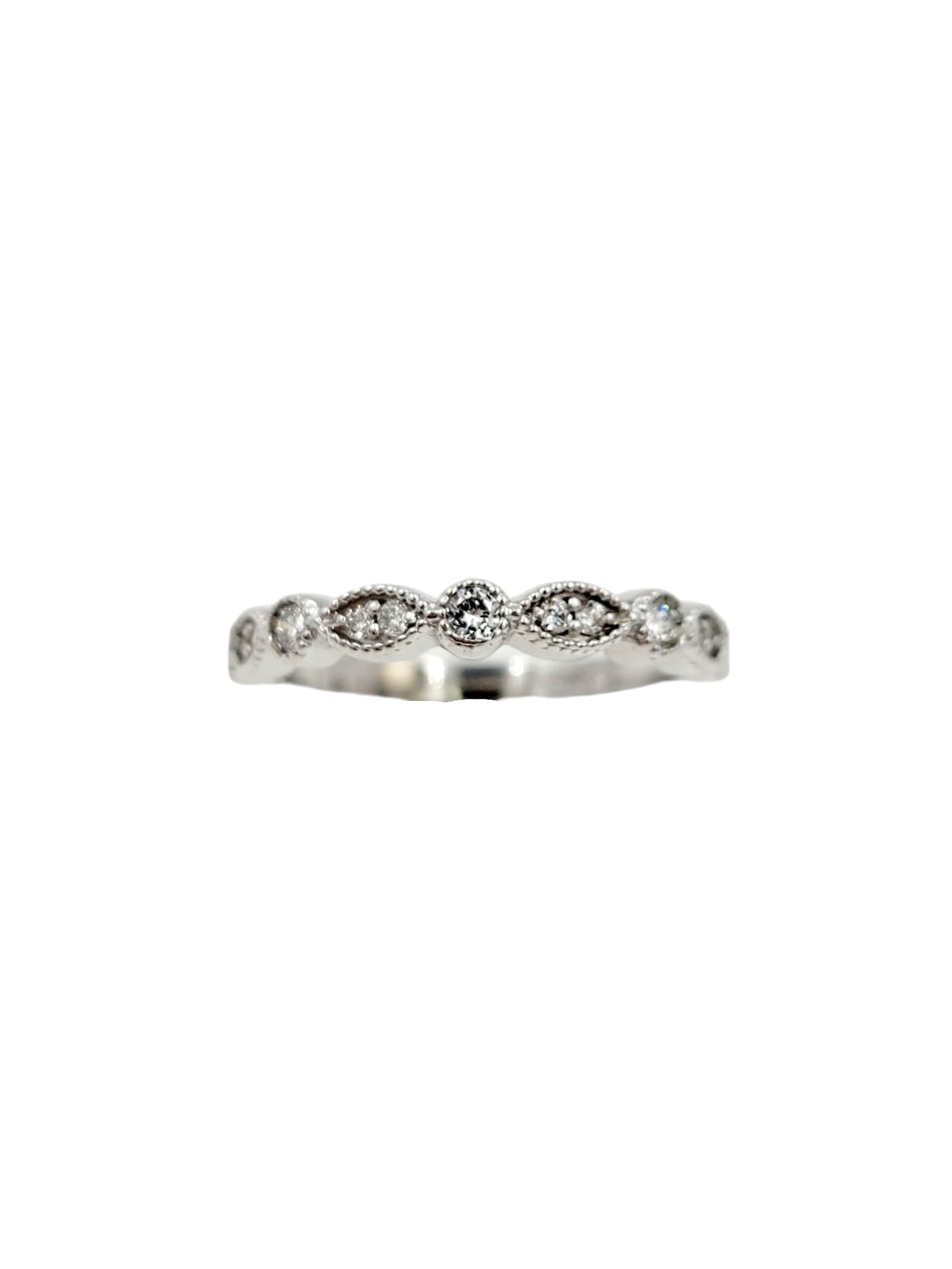 14k Diamond Engagement Band