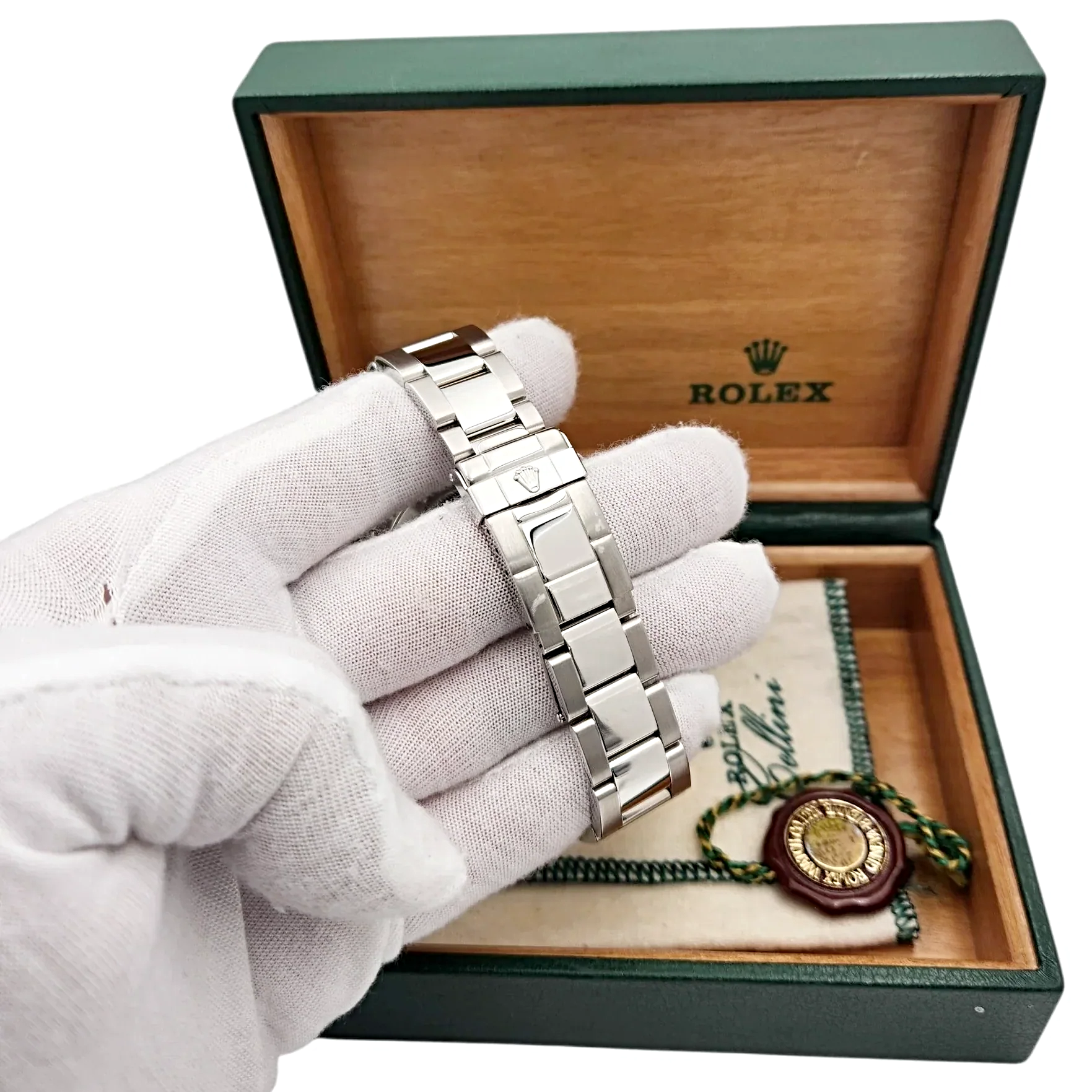 Men's Rolex Yacht-Master 40mm Oyster Perpetual Stainless Steel Watch with Pewter Dial and Platinum Bezel. (Pre-Owned 16622)