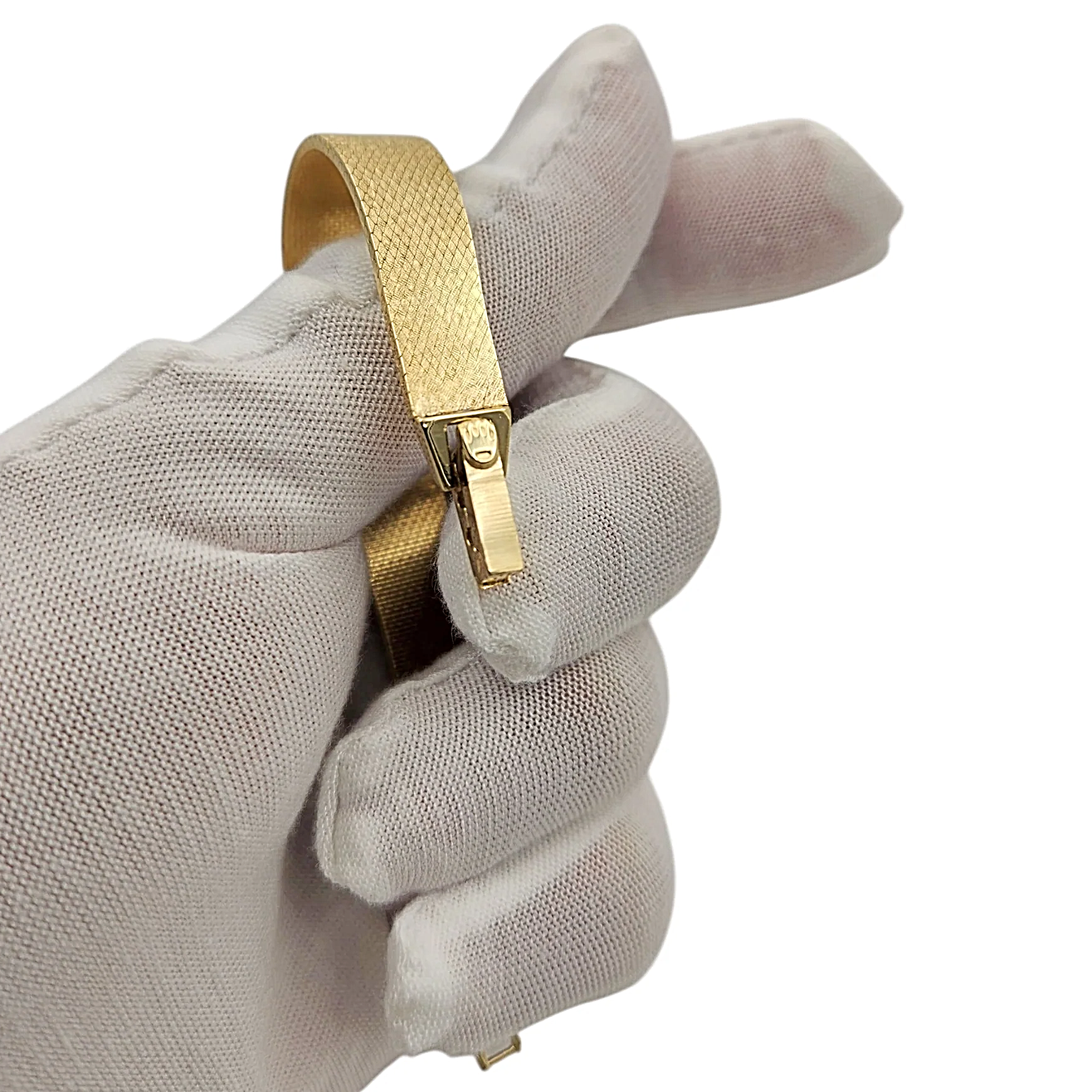1950's Ladies Rolex Cocktail Vintage 14K Yellow Gold Watch with Gold Dial and Gold Mesh Bracelet. (Pre-Owned 8365)