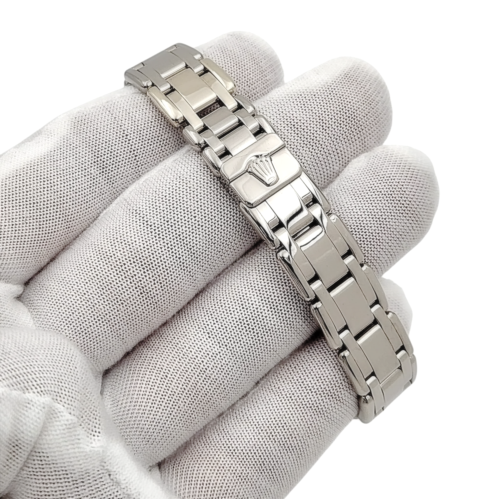 Ladies Rolex 29mm Pearlmaster 18K White Gold Watch with Diamond Dial and Diamond Bezel. (Pre-Owned 80319)