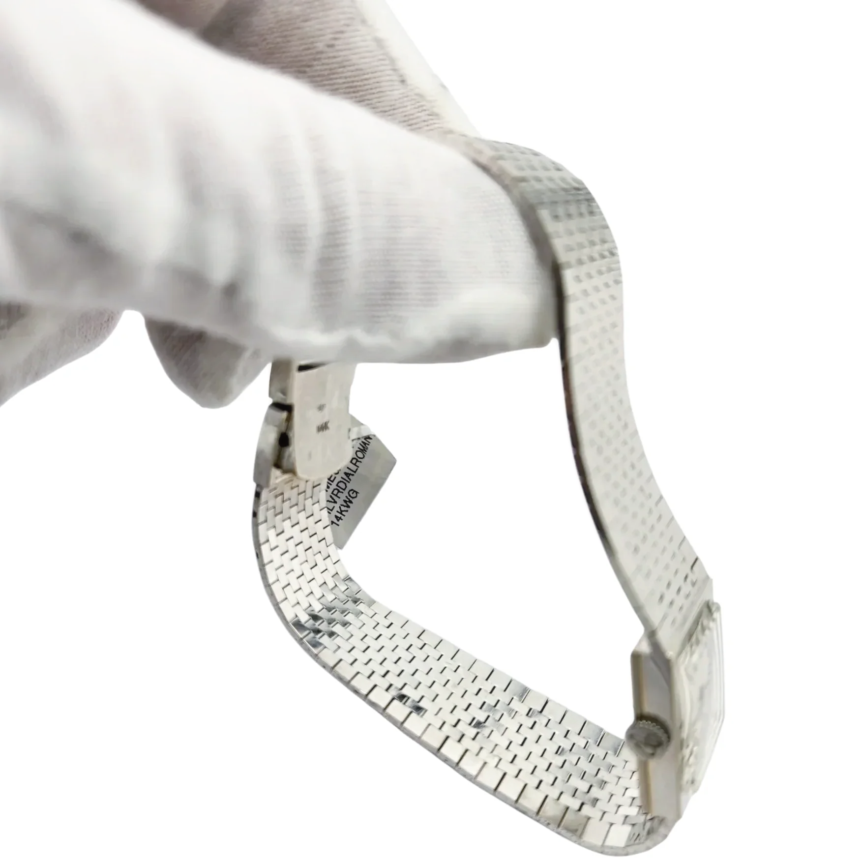 Ladies Baume & Mercier 22mm Vintage 14K White Gold Watch with Silver Dial. (Pre-Owned)