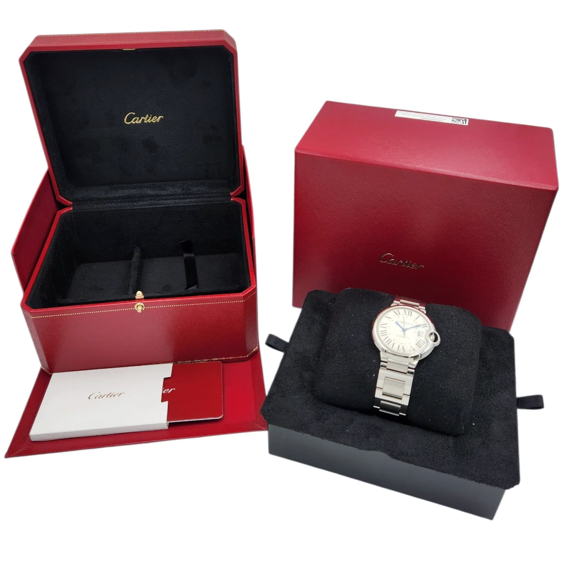 Ladies Cartier 36mm Ballon Bleu Automatic Stainless Steel Watch with Roman Numeral Silver Dial and Smooth Bezel. (UNWORN WSBB0048)
