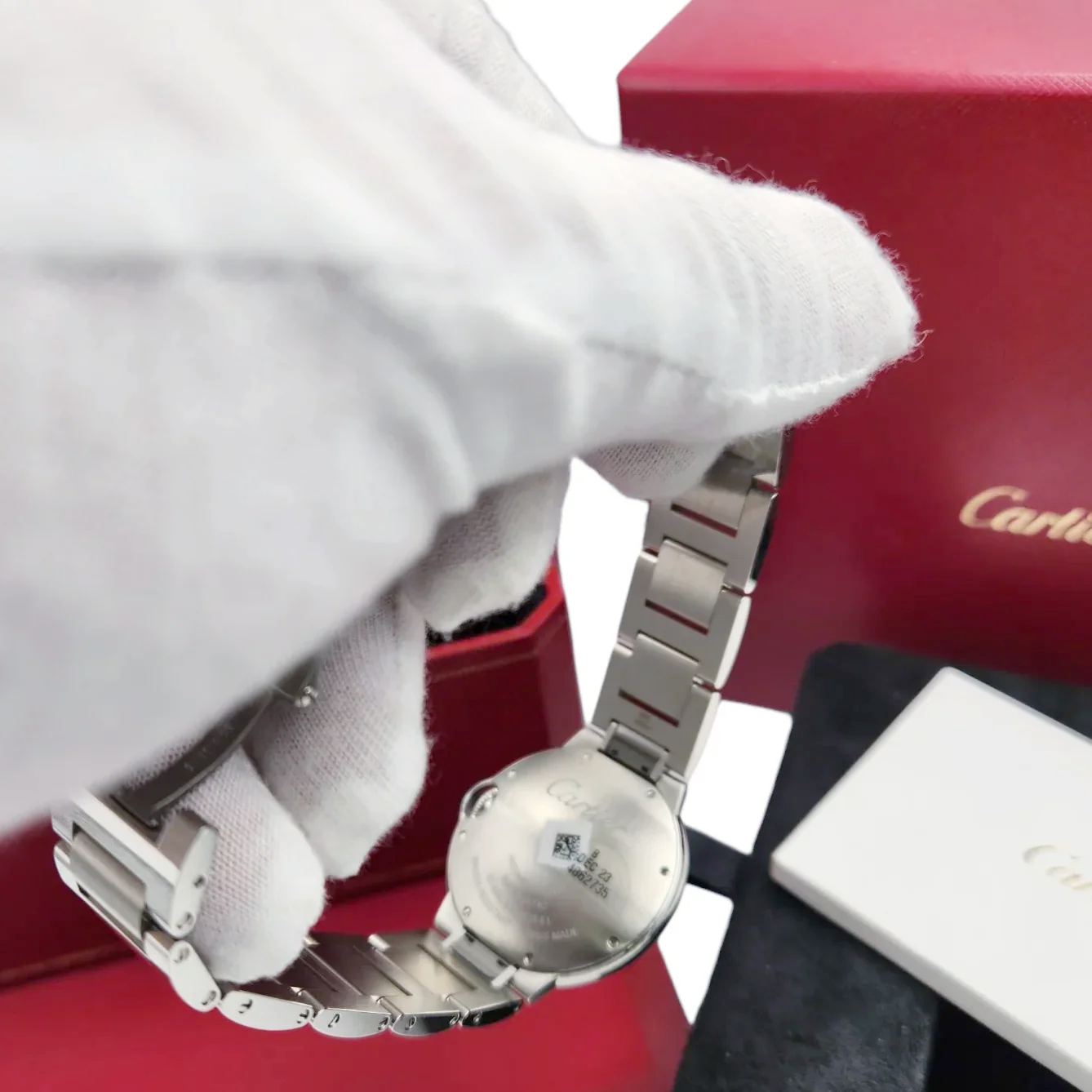 Ladies Cartier 36mm Ballon Bleu Automatic Stainless Steel Watch with Roman Numeral Silver Dial and Smooth Bezel. (UNWORN WSBB0048)