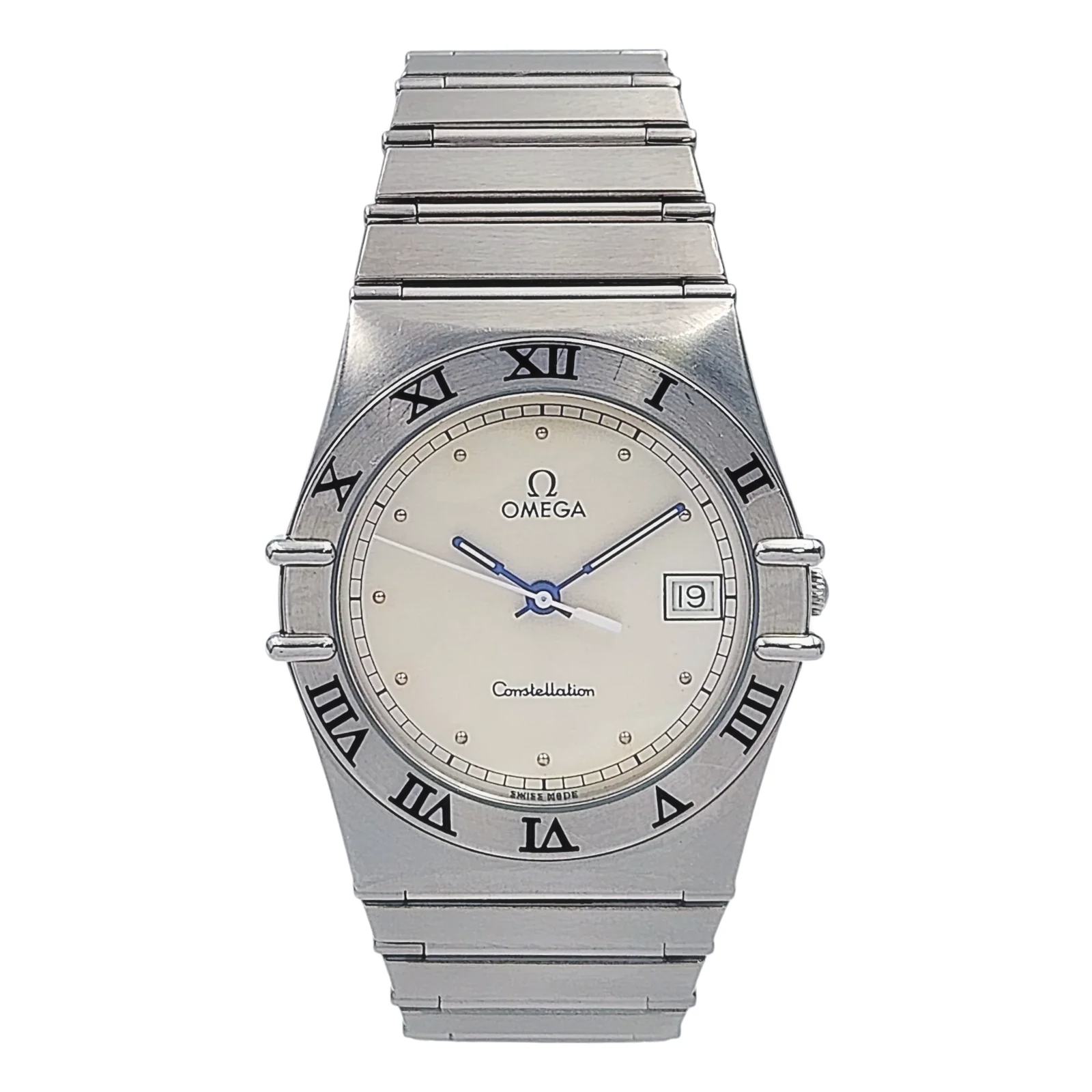 Ladies Omega 33mm Constellation Stainless Steel Watch with Silver Dial and Fixed Roman Numeral Bezel. (Pre-Owned)