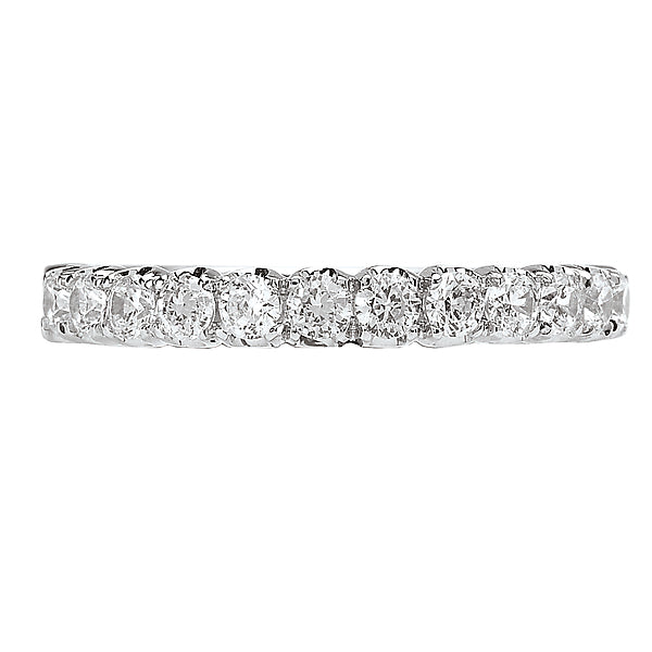 14K White Gold Romance Collection Wedding Band.