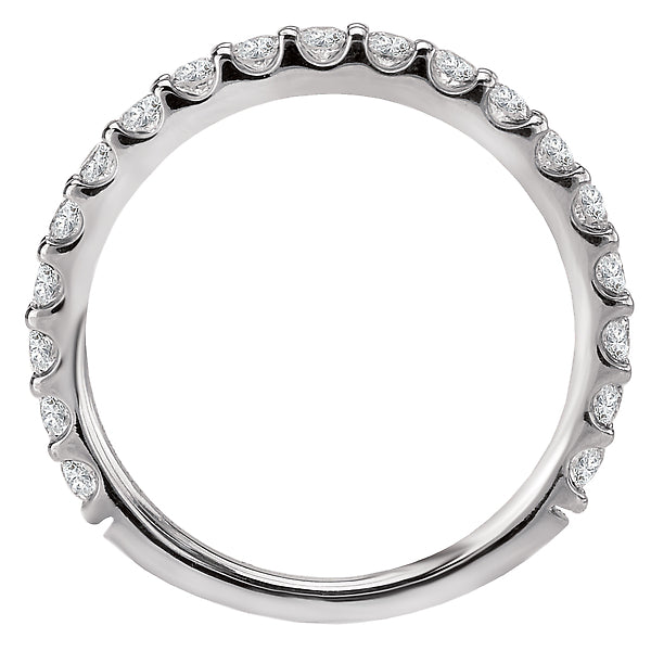 14K White Gold Romance Collection Wedding Band.