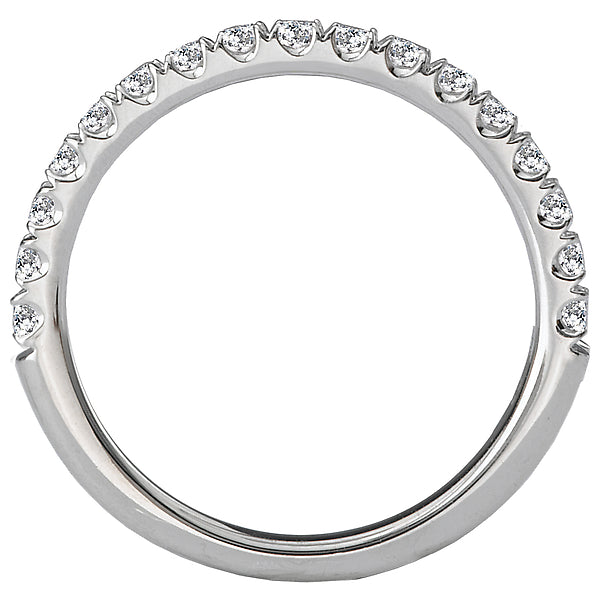 14K White Gold Romance Collection Wedding Band.