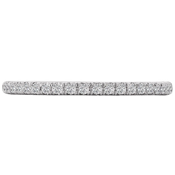 14K White Gold Romance Collection Wedding Band.