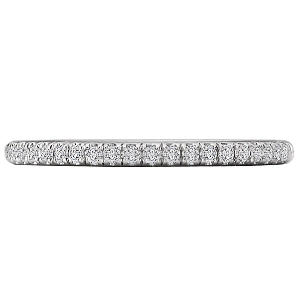 14K White Gold Romance Collection Wedding Band.