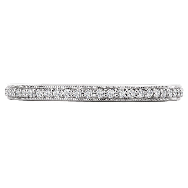 14K White Gold Romance Collection Wedding Band.