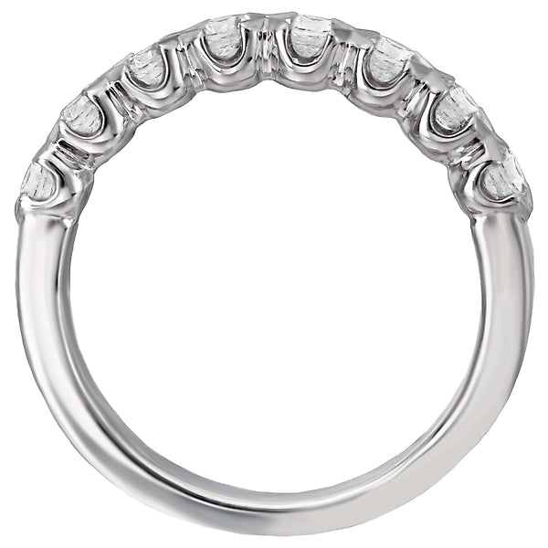 14K White Gold Romance Collection Wedding Band.