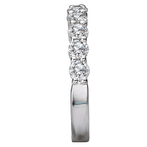 14K White Gold Romance Collection Wedding Band.