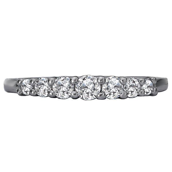 14K White Gold Romance Collection Wedding Band.