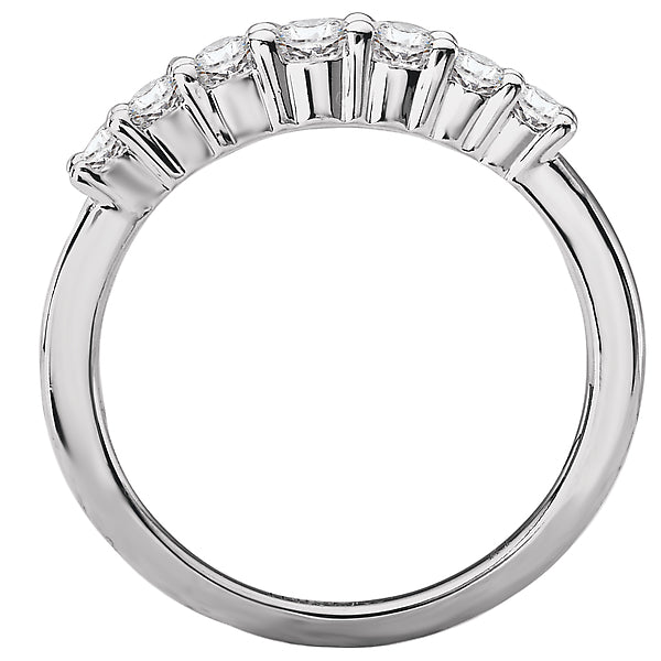 14K White Gold Romance Collection Wedding Band.