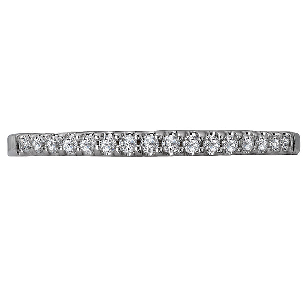 14K White Gold Romance Collection Wedding Band.