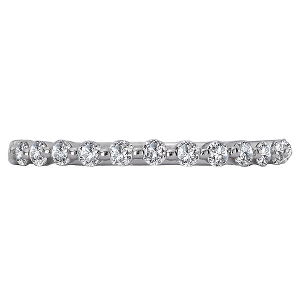 14K White Gold Romance Collection Wedding Band.